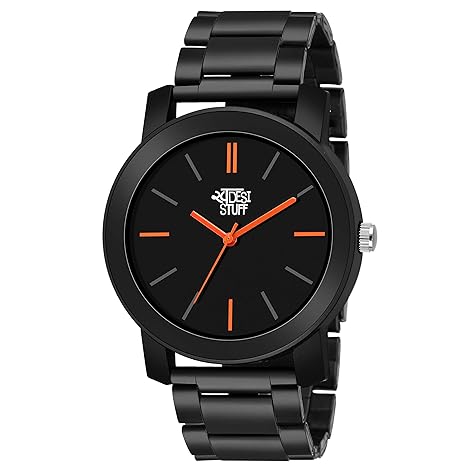 Swadesi Stuff Analogue Black Dial Mens & Boys Watch RD