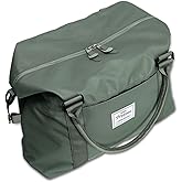 Womens travel bags, weekender carry on for women, sports Gym workout duffel bag, overnight shoulder Bag fit 15.6 inch Laptop (Large, Olive Green)
