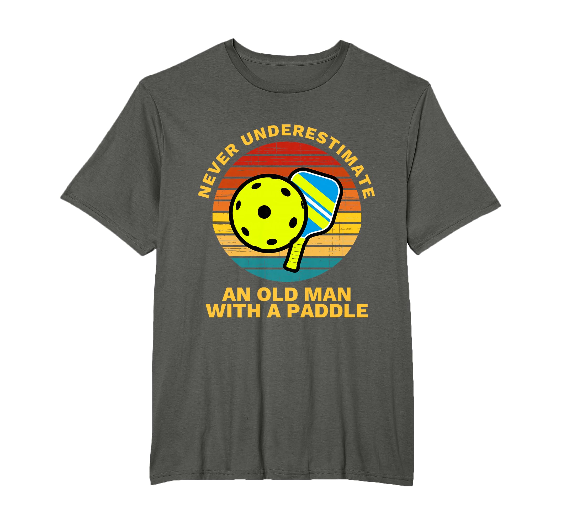 Old Man Paddle Funny Pickleball Apparel Pickle Ball Shirt T-Shirt