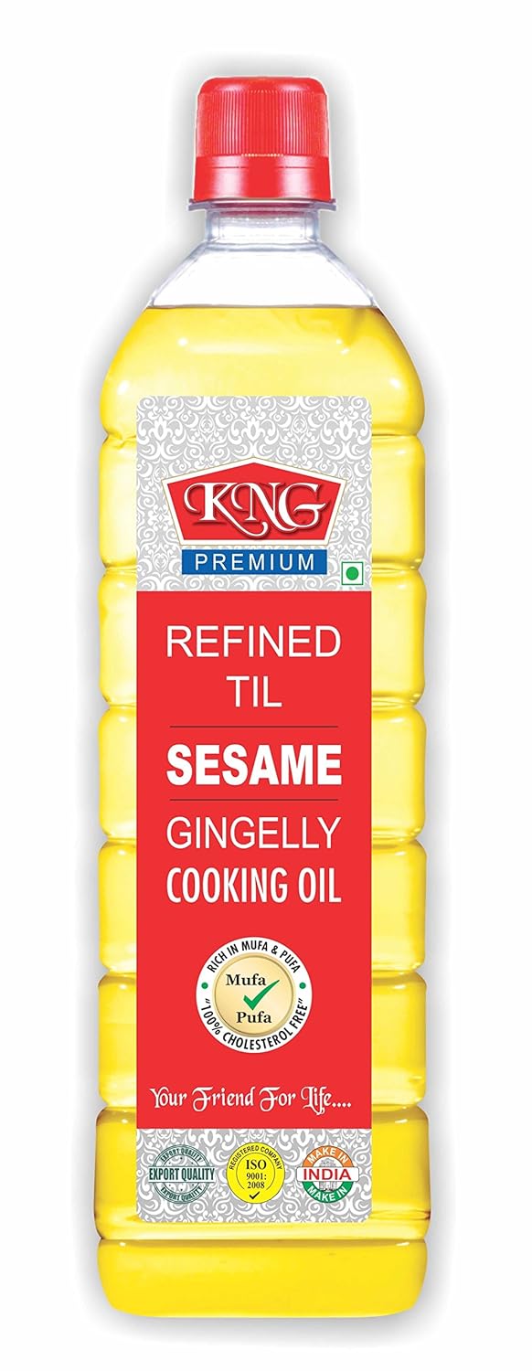 KNG Refined Sesame Cooking Oil, 1L , (Buy 1 Get 1 Free) Amazon.in