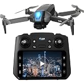 Drone with Camera 4.5" LCD Screen on Controller, Drone with Screen, FPV Drones with Brushless Motor for Adult Beginner, Foldable RC Quadcopter, One Key Start, Easy to fly, Toy for Kids Adult Beginners