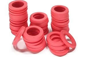 ECOESPTI 44 Pcs Garden Hose Gasket Fit, Garden Hose Washers Rubber Washers Thick for All Standard 3/4" Garden Hose and Water Faucet Fittings