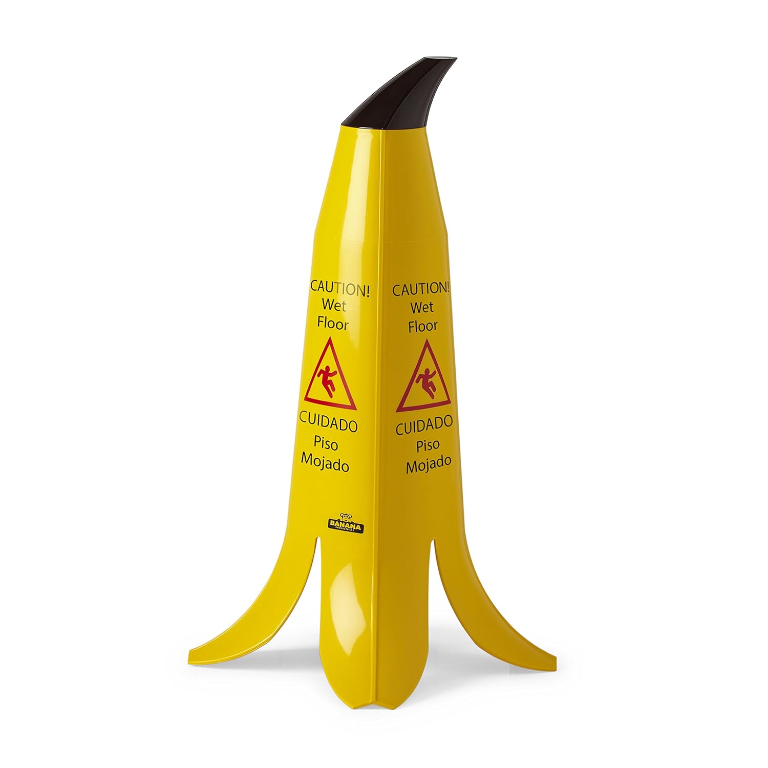 This wet floor sign is shaped like a banana. r/notinteresting