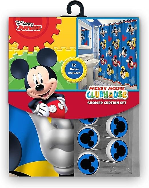 Amazon Com 13pc Disney Mickey Mouse Clubhouse Shower Curtain And