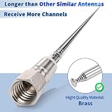 Bingfu DAB FM Radio Antenna 75 Ohm F Adapter Telescopic TV Antenna view 4
