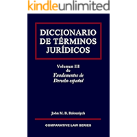 Diccionario de Términos Jurídicos (Fundamentos de Derecho español nº 3) (Spanish Edition) book cover