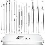 2021 Latest 15 PCS Blackhead Remover Tools, Pimple Popper Tool Kit, Acne Extractor Tool , Professional Stainless Pimple Acne 