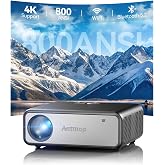 800 ANSI 4K Decoding Projector with WiFi and Bluetooth, Antmap Outdoor Movie Projector with 5W Immersive Speaker, 300'' Display for Indoor/Outdoor, Home Theater Proyector for phone/Tablet/Laptop/PS5