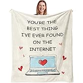 Anniversary Birthday Gifts for Men/Women Blanket 50"X60", Gifts for Boyfriend, Girlfriend Birthday Gift, Engagement/Wedding Gift for Couples, Long Distance Relationship Gifts, I Love You for Him