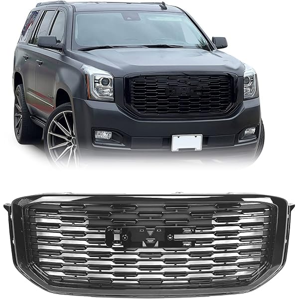 thumbnail image 2 of JX Chrome Front Upper Hood Grille For 2021-2024 GMC Yukon & Yukon XL – Direct Fit 2 of 3