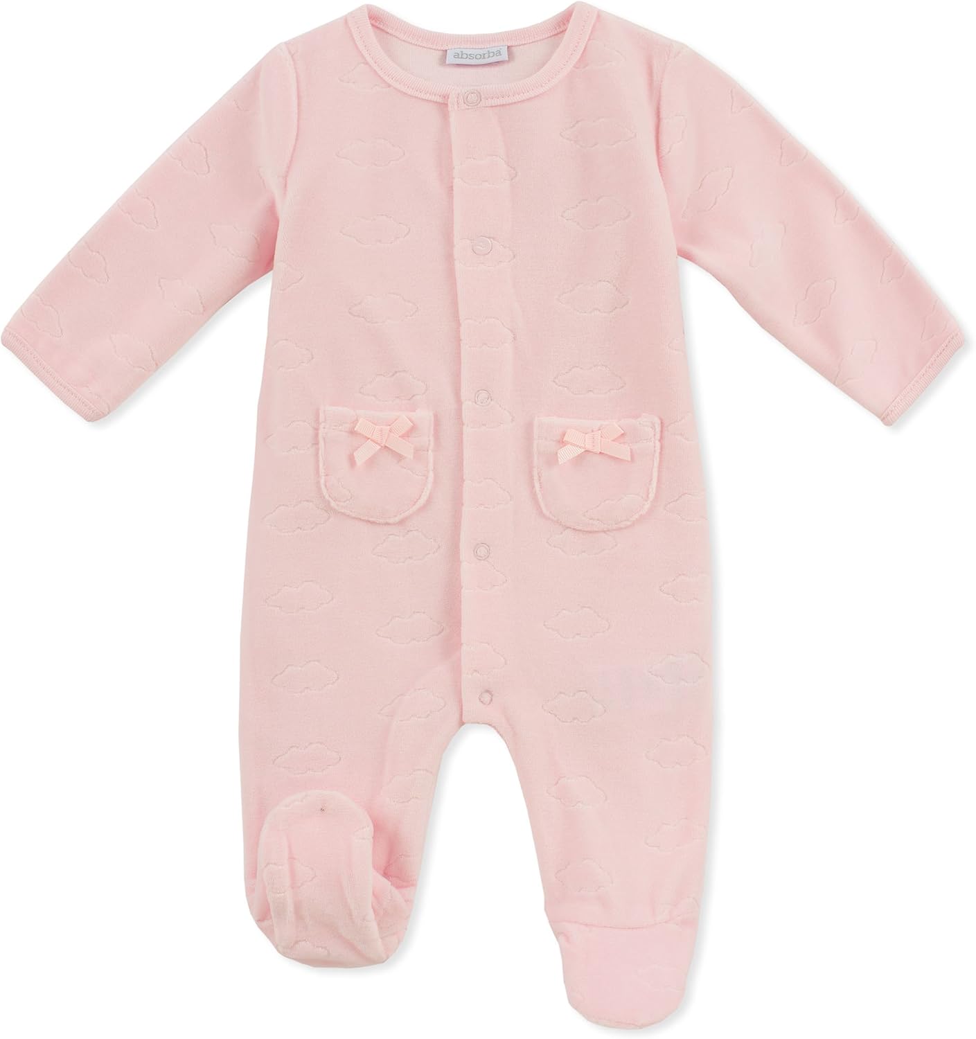 Good Reputation Absorba Baby Girls Footie Velour Pockets Baby Pink 6 9 Months Clothing Perfect Www Ust Edu