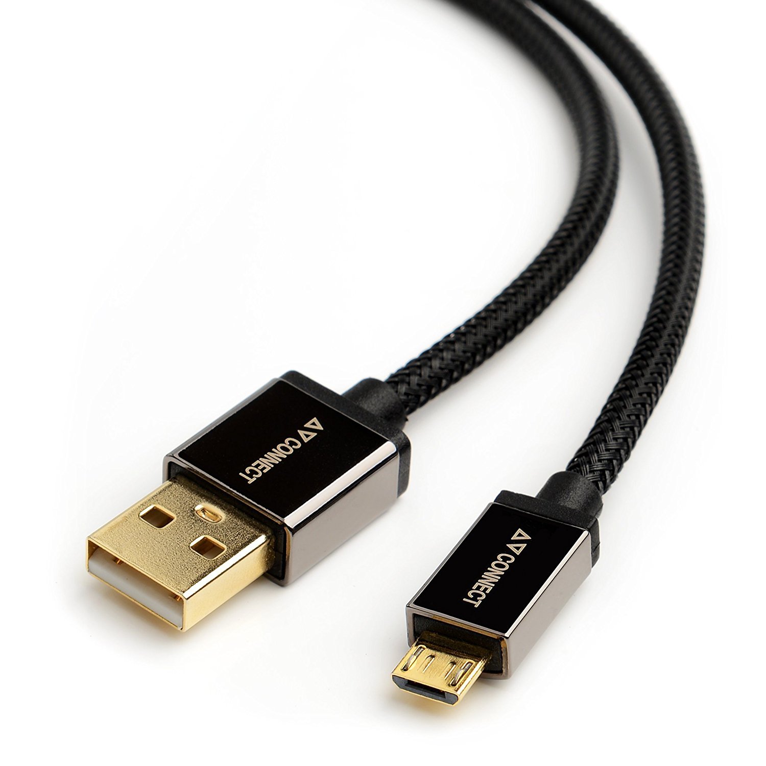 AV Connect Tough Nylon Gold Plated Micro USB Cable 3.3 Amazon.in Electronics