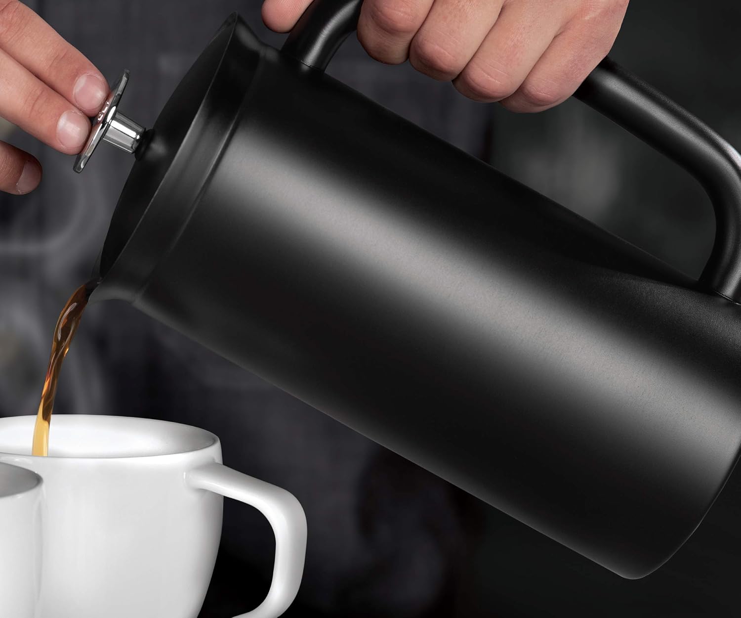 ESPRO P7 Stainless Steel Cafetiere, Patented Double Walled Micro-Filter Insulated French Press Coffee Maker, Grit-Free Brew - Image 4