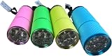 Kingavon BB-RT365 9 LED Glow In Dark Torch, 4 Colours, Wrist Strap, CE Approved view 6