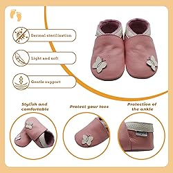 Mejale Baby Shoes Soft Sole Leather Moccasins