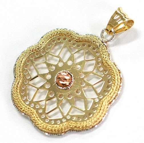 Amazon Co Jp Oro Eterno ペンダントトップ K18 イタリア製 3色 花 ペンダント レディース 18k 18金 ゴールド Apd2371 ジュエリー