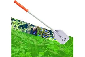 FL!PPER Flipper Platinum Aquarium Algae Scraper | Glass & Acrylic Tank Cleaner with Serrated Blade for Efficient Aquarium Maintenance (12” Nano)