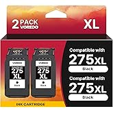 275XL Black Ink Cartridges Compatible for Canon PG-275 Ink Black for Canon PG-275XL Ink Cartridges for Canon Printer Ink 275X