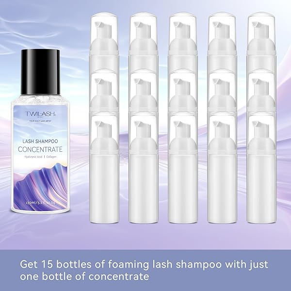 LASH SHAMPOO CONCENTRATE (150ML/ 5.12OZ): DEEP CLEANSE, LONG-LASTING HYDRATION, GENTLE FORMULA (SENSITIVE EYES & LASH EXTENSIONS MAKES UP TO 30.7OZ), 6 CUSTOMIZABLE FRAGRANCES (PASSION FRUIT)