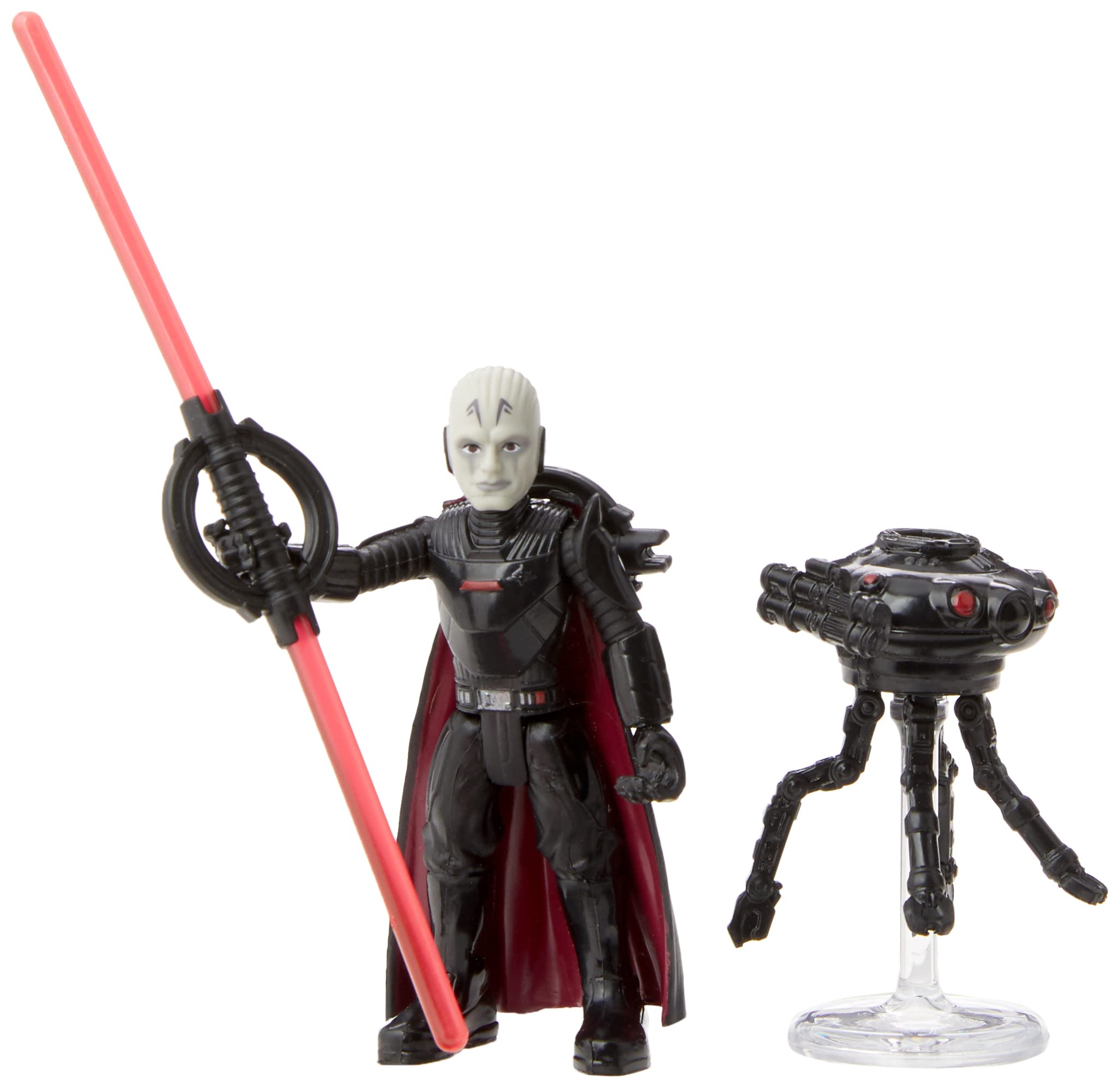 Hasbro STAR WARS Mission Fleet Gear Class Duel in The Darkness, 2.5-Inch-Scale Grand Inquisitor Action Figure, Toy for Kids Ages 4 and Up (F3785),Red