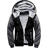 GEEK LIGHTING Boys Sherpa Lined Hoodie Kids Fleece Sweatshirt Full Zip Hooded Jacket
