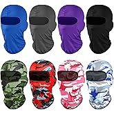 Geyoga 8 Pcs Balaclava Ski Mask Sun Protection Windproof Balaclava UV Protection Summer Full Face Covering for Outdoor Sports