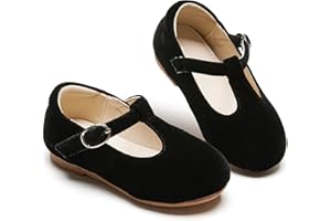 ESTINE Mary Jane Flats for Toddler Girls Little Kids Glittery Dress Princess Wedding Ballet Shoes