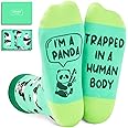 Zmart Funny Panda Gifts Idea for Women Men - Novelty Panda Socks for Moms Dads, Cute Animal Socks