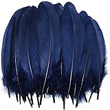 Natural Goose Feather LUORNG 100PCS 5.9-7.9inch