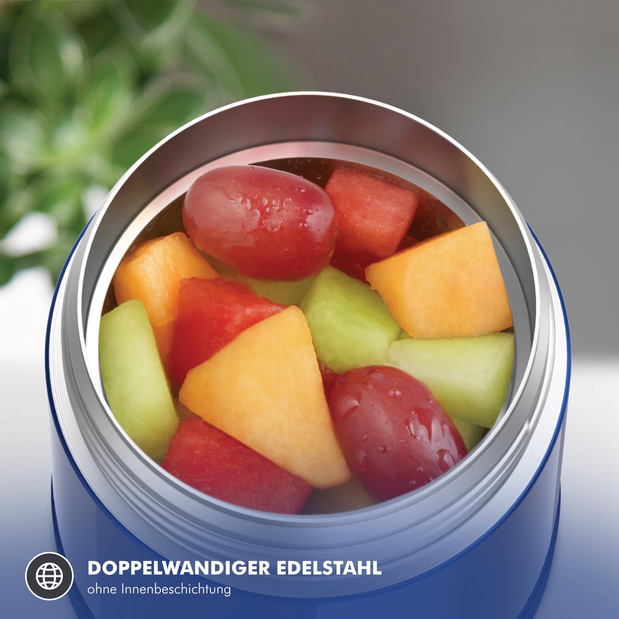 RMOVR THERMOS kids FUNTAINER FOOD JAR 0,30l, ocean teal, Thermobehälter für Essen mit Löffel für Kinder, 5 h heiß / 7 h kalt, absolut dicht für Suppe, Müsli, Pause 7