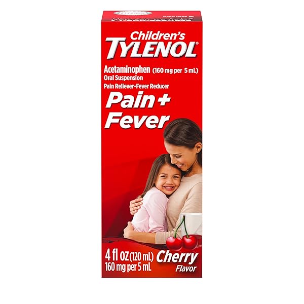 CHILDREN’S TYLENOL LIQUID ORAL SUSPENSION MEDICINE, ACETAMINOPHEN PAIN RELIEVER & FEVER REDUCER, ASPIRIN-, IBUPROFEN- & ALCOHOL-FREE, CHERRY, 4 FL. OZ