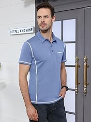 Men's Casual Polo Shirts Classic Short Sleeve