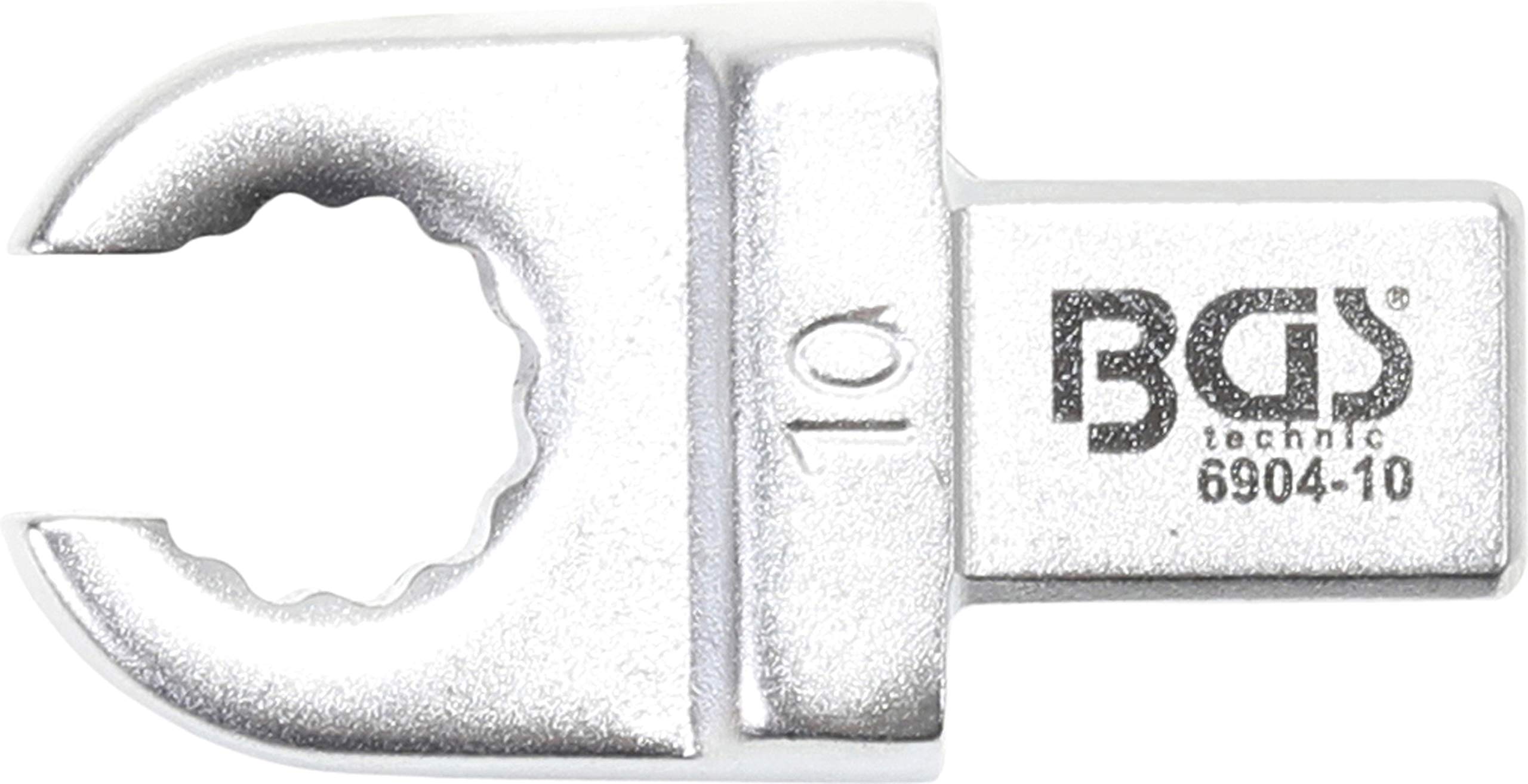 BGS 6904-10 | Push Fit Ring Spanner | open Type | 10 mm | Square Size 9 x 12 mm