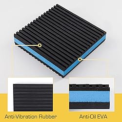 Powrocket 4 Pack Rubber Anti Vibration Pads,2 x 2 x