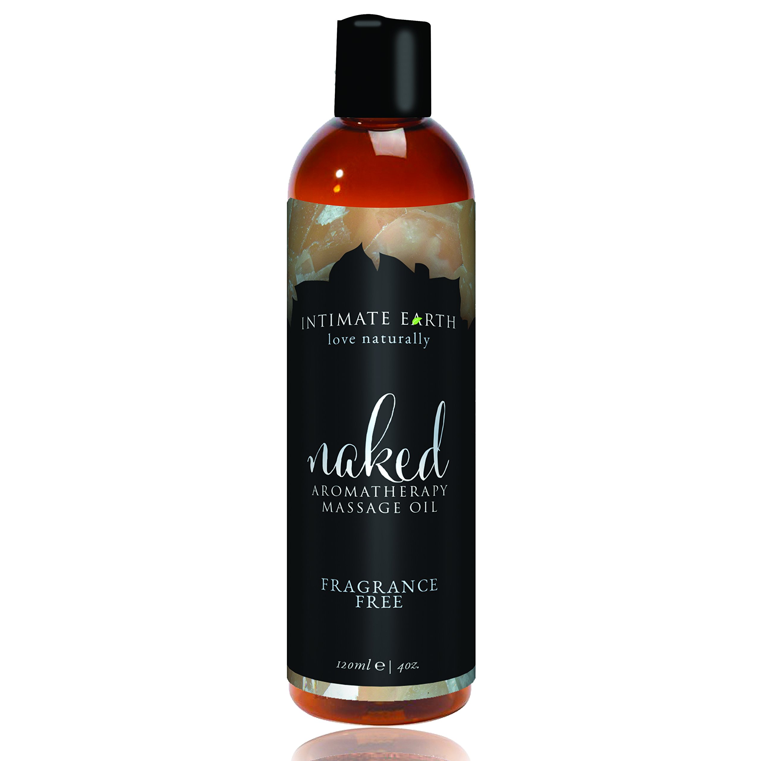 Intimate Earth Unscented Naked Aromatherapy Massage Oil, 120 Millilitre