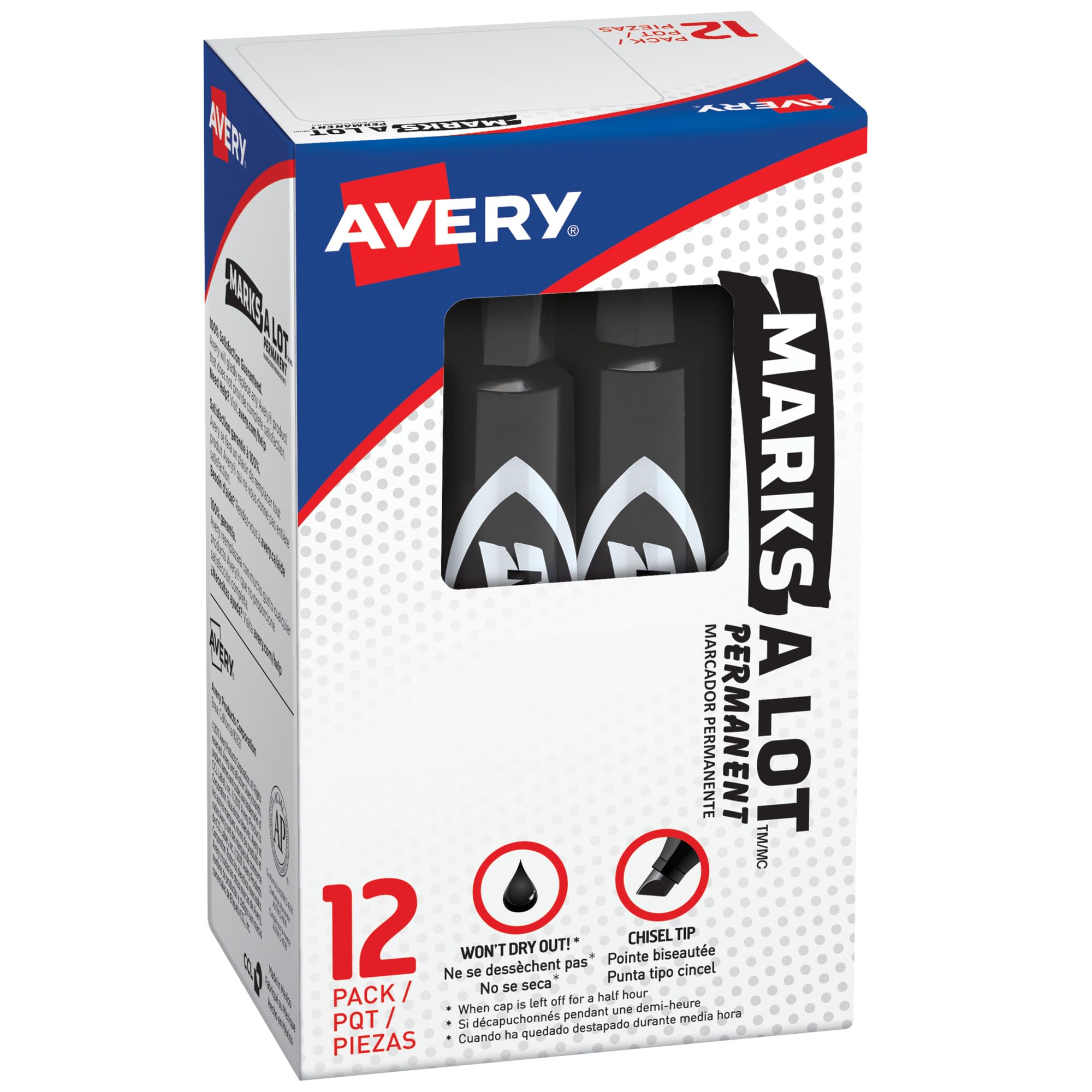 Marks-A-Lot Avery Regular Desk-Style Size Chisel