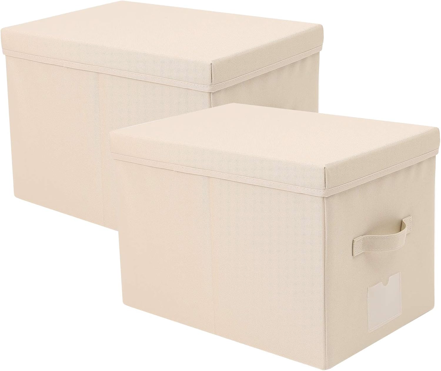 A3 Size Folding File Storage Box with Rigid Lid, Fit Most Files/Letters