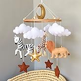 Goukurlsma Jungle Crib Mobile for Boys & Girls, Safari Baby Mobile for Crib, Africa Safari Nursery Mobile Handmade