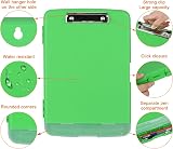 ZCZN A4 Clipboard with Storage Green Plastic Clipboard Folder view 4