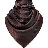 Mariorlsy 35" Men's Large Square Jacquard Scarf - Cowboy Wild Rugged Style, With Gift Packed