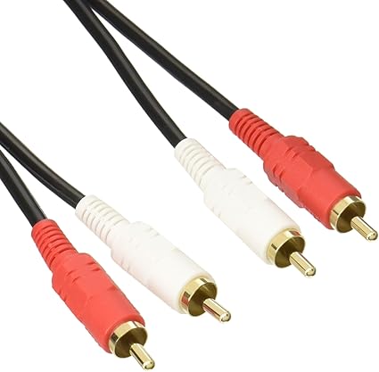 Amazon Co Jp 変換名人 オーディオケーブル 赤 白 ステレオ音声 1 8m Rca2 18g パソコン 周辺機器