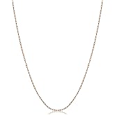 Kooljewelry Womens Chain Elegant Rope - 10k Gold Rope Chain Necklace Thin for Women