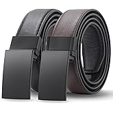 Kajeer Boy Belts for Kid Reversible,Durable PU Metal Buckle Leather Belt Toddler Youth Belt for Uniform Casual 1Pack