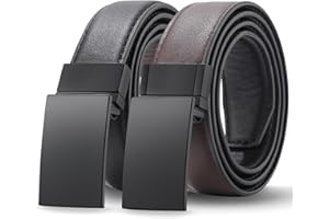 Kajeer Reversible Boy Belts for Kids, 2 In 1 Durable PU Metal Buckle Leather Toddler Youth Belts for Uniform Casual(1 Pack)