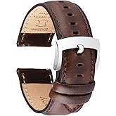 OTTOODY Leather Watch Bands 22mm 21mm 20mm 18mm Quick Release Watch Straps, Classic Top Grain Leather Watch Band for Men Replacement Bands for Watch and Smartwatch