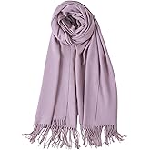 TUSHUSTY Scarf for Women Winter Pashmina Feel Shawl Wraps Softest Warm Blanket Oversized Scarves Evening Dress Wraps