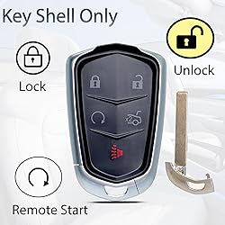 Key Fob Shell Case Replacement Fits for Cadillac