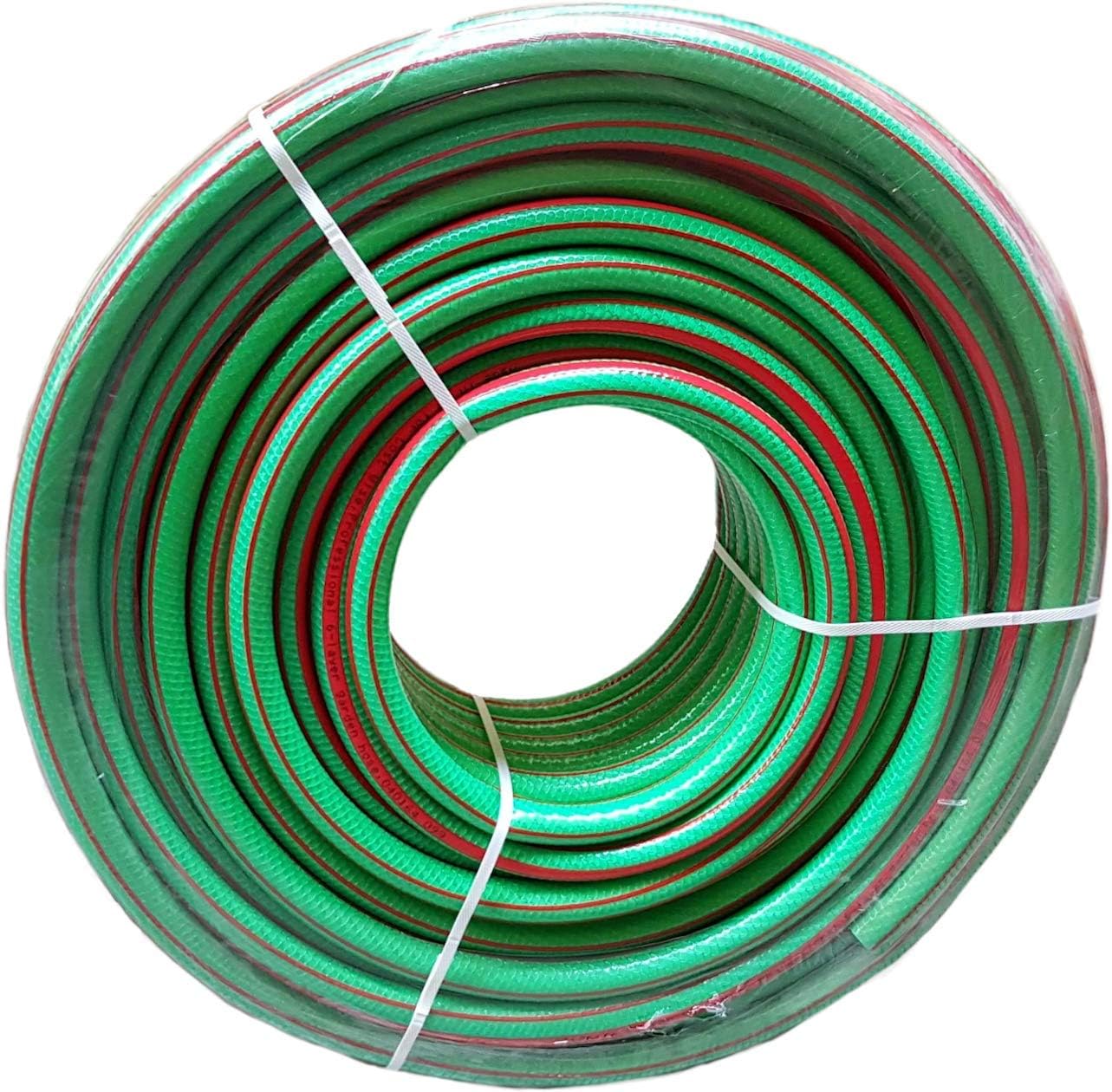Garden Watering/Patio hosepipe,Kink Resistant 6 Layer Hose,Universal Size,Length Available 50m in Royal Green