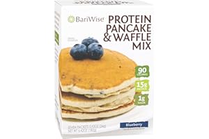BariWise Protein Pancake & Waffle Mix, Blueberry, Low Sugar & Low Carb (7ct)