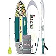 BOTE 10' FT 6" Breeze Aero Inflatable Stand Up Paddle Board, MAGNEPod Compatible Blow Up iSUP Great for Adults Kids Family Travel Friendly Multiple Sizes Color Options